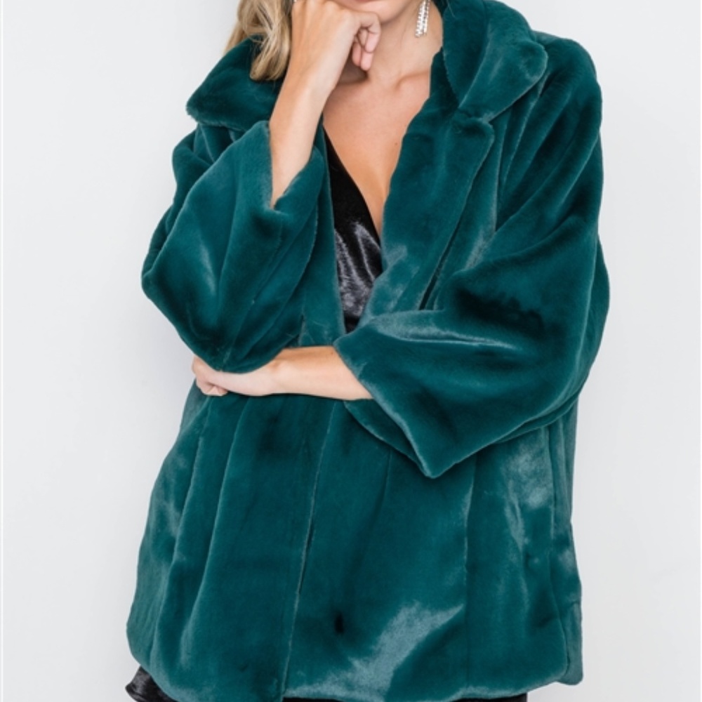 FAUX FUR COAT - Picture 2 of 4